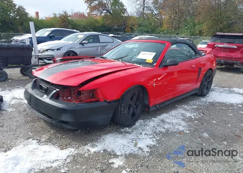 2001 Ford Mustang из США, поврежденный, VIN 1FAFP44451F142732